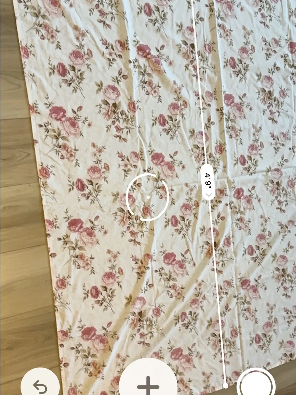 Vintage Floral Bed Sheet Cottagecore Full Flat Pink Rose